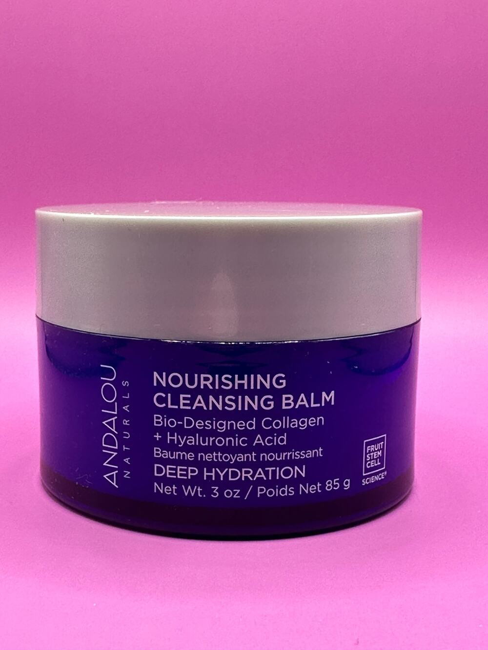 Andalou Naturals Nourishing Cleansing Balm Collagen Hyaluronic Acid New in Box